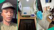 Man installs solar energy with 5kWh lithium battery and 5 panels, goes off grid