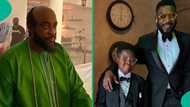 Actor Chidi Mokeme’s son confronts him over fake $100 note prank: "Do you think I have peanut brain?"