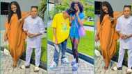"Just have money in this life": Lady proudly flaunts husband with small stature, people react