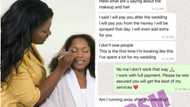 "I will pay after wedding": WhatsApp chat leaks as Nigerian bride insults makeup artist over job