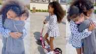Two little kids who are friends hug each other tightly in emotional video, after staying apart for long