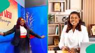 Presenter Tope Mark-Odigie tackled by show caller over her dress sense, peeps react: "Many are mad"