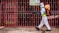 Nigerians react as Ekiti begins decontamination of public places (photos)