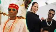 Wizkid and his lover Jada P display their skin care routine, fans gush as their pictures trend