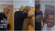 “Original bad boys”: Moment Chidi Mokeme and Hank Anuku linked up, actors dance, hug tightly in video