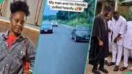 Nigerian man and friends arrive lady's house in flashy cars to pay her bride price in full, video trends
