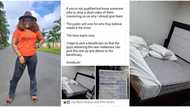 "If you qualify, drop a short video": Lady dragged for doing giveaway with her 2-year-old mattress