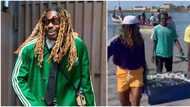 "Terminator don terminate aquatic animal": Asake explores his fishing abilities in Senegal
