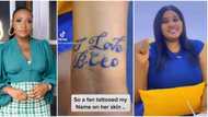 “Na pen abi na tattoo?” Reactions as Blessing CEO excitedly shares video of fan who tattooed her name on skin