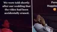 Lovely husband rents out movie theatre to play his wife long-lost video of their wedding