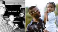 Adorable photo as Wizkid's 3rd son Zion meets his grandfather for the first time