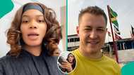 Lady shows device Russian Man Yaytseslav allegedly used to secretly film women in Ghana