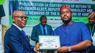 26-year-old AbdulRasheed, son of late Buruji Kashamu, receives INEC certificate of return