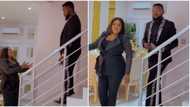 Toyin Abraham sings ‘Jehovah carry me stay in my husband’s house’ to Kolawole Ajeyemi in funny video