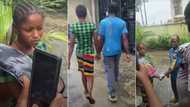 "Only 7 days": House help plans with gateman to empty madam's house, gets caught in video