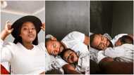 Adorable photos of father and baby go viral, wife says daughter has 'stolen' him from her