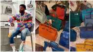 American boxing champ Floyd Mayweather flaunts 19 Hermes bags gotten for his woman