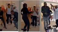 Billionaire businessman Femi Otedola shows amazing dance steps as he parties with his children (video)