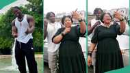 Verydarkman gifts lady his necklace, video shows her heartwarming reaction