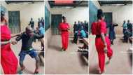 "Zero dropout case": Pretty teacher in fine dress dances in front of class to make students happy, clip trends