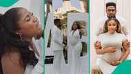 Veekee James' baby's gender revealed as video from lavish party in Dubai goes viral: "She cried"