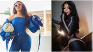 You don arrive: Sweet moment Toke Makinwa gifted her maid bags worth thousands, lady screams like a kid