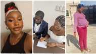 "She introduced us": Lady meets man who married her after following female friend to see side boo
