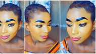 Mixed reactions trail video of lady rocking bright makeup: "The work is neat"