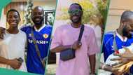 "Such a happy child": Adekunle Gold stuns many with new hairstyle as he cuts off his full hair