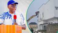 "100s of millions going to ground": Lagos govt demolishes "mansion", other houses built on canals