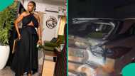 Actress Bolaji Ogunmola narrowly escapes death as POP ceiling crashes in her house, shares video of incident