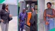 Nigerian salon owner says she only employs first-class graduates, shows off gateman and cleaner