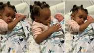 Little girl gets emotional in heartwarming video as she meets her baby brother for the 1st time, many react