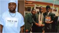 Davido shares rare throwback photo of him in his British secondary school uniform