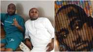 Why does he look like Isreal DMW: Reactions as Davido takes delivery of huge painting for Banana Island home