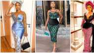 Nigerian wedding guest Fashion: 8 ladies slay in stunning asoebi styles