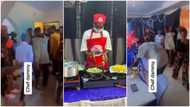 "I was supporting her": Bodyguard escorts Dammy, protects her from crowd as she walks to her cooking stand