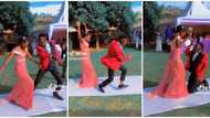 "That girl is a vibe": Young man and lady cause stir at event with crazy dance moves, video goes viral