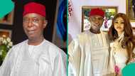 Ned Nwoko Attends Regina Daniels' Son's Award Ceremony, Fans React to Boy's Body Language