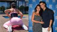 Ronaldo's partner Georgina shows her fans how to twerk during aerobic session (video)