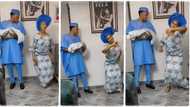 "She is from trenches": Nursing mum leaves baby for her husband, dances impressively in viral video