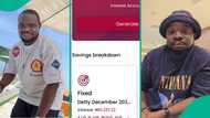 Man who puts N20k every day in his bank account displays total amount he has, amazes people
