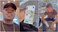 "That euro will pay rent o": Rich young man gives out €200 to people abroad, makes them happy