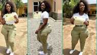 "How did she wear her trouser?" Corps member's body shape gets attention online, photos trend