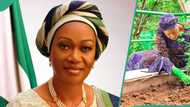 Remi Tinubu shows off private vegetable garden to encourage women farmers, video emerges