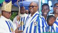 Photos emerge as Peter Obi visits alma mater in Anambra