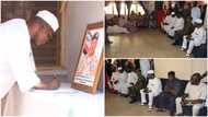 Emotional photos as COAS Faruk Yahaya visits family of Brig Gen Dzarma Zirkusu killed by ISWAP terrorists