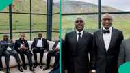 “Africa’s GDP in 1 photo”: Otedola shares rare pics of his billionaire friends at daughter’s wedding