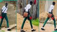 Tall boy who is reportedly in primary 4 goes viral online because of his exceptional height