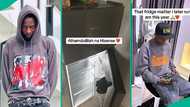 Mixed reactions as Nigerian man publicly celebrates buying new fridge, throws jab at critics